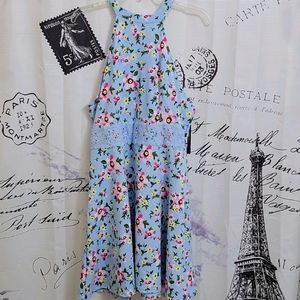 Halter-top Floral Dress